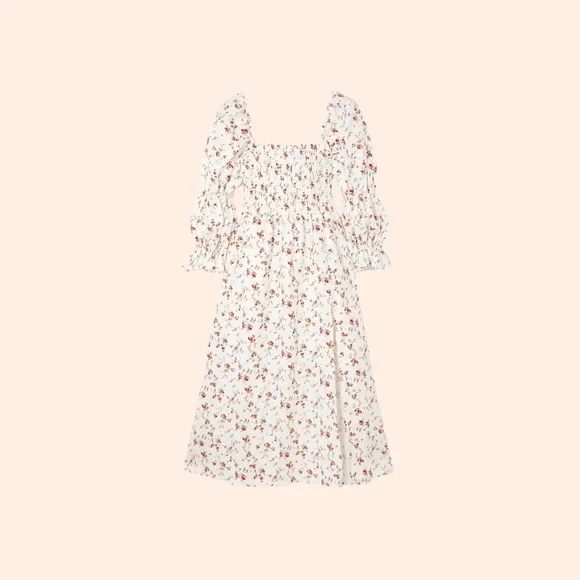 sleeper brigitte linen mini dress Brigitte Mini Dress in Linum